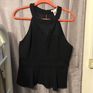 Esley black halter tank